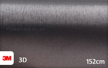 3M 1080 BR201 Brushed Steel plakfolie