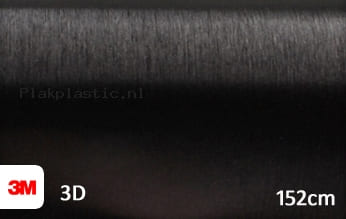 3M 1080 BR212 Brushed Black Metallic plakfolie