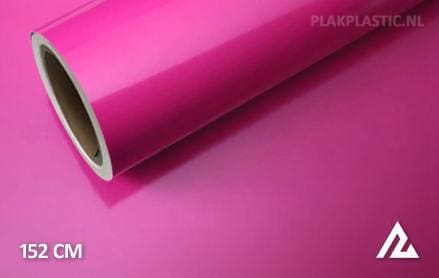 Glans fuchsia plakplastic